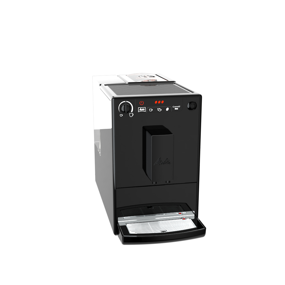 Cafetera superautomática  Melitta E 950-777, 1400 W, 2 tazas, Sistema  extracción aroma, Molinillo integrado, Inox