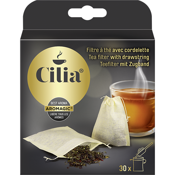 Clilia Teefilter mit Zugband
